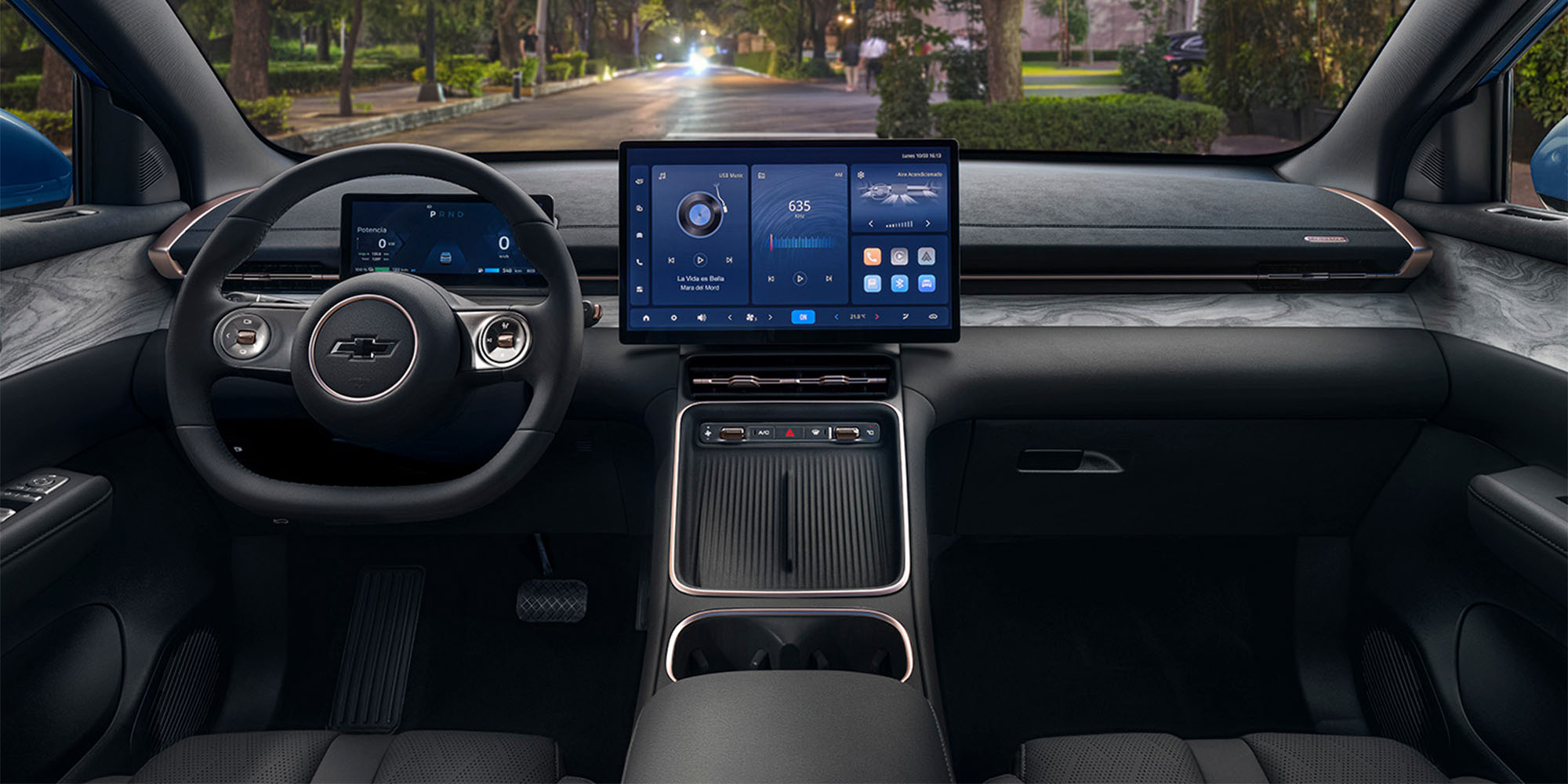 Diseño interior con pantalla táctil LCD Captiva Híbrida