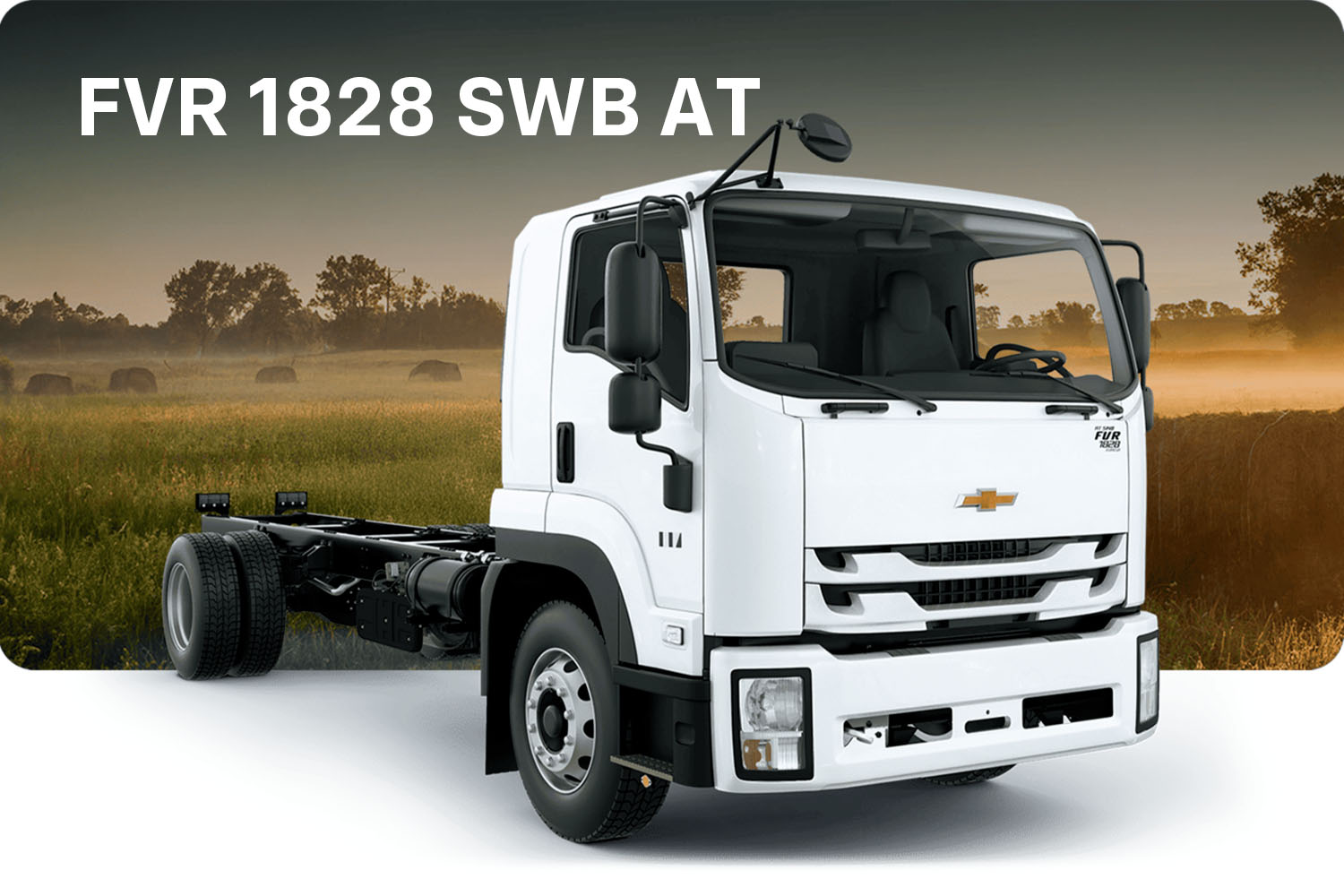 Chevrolet FVR 1828 SWB AT cabina y chasis vista lateral