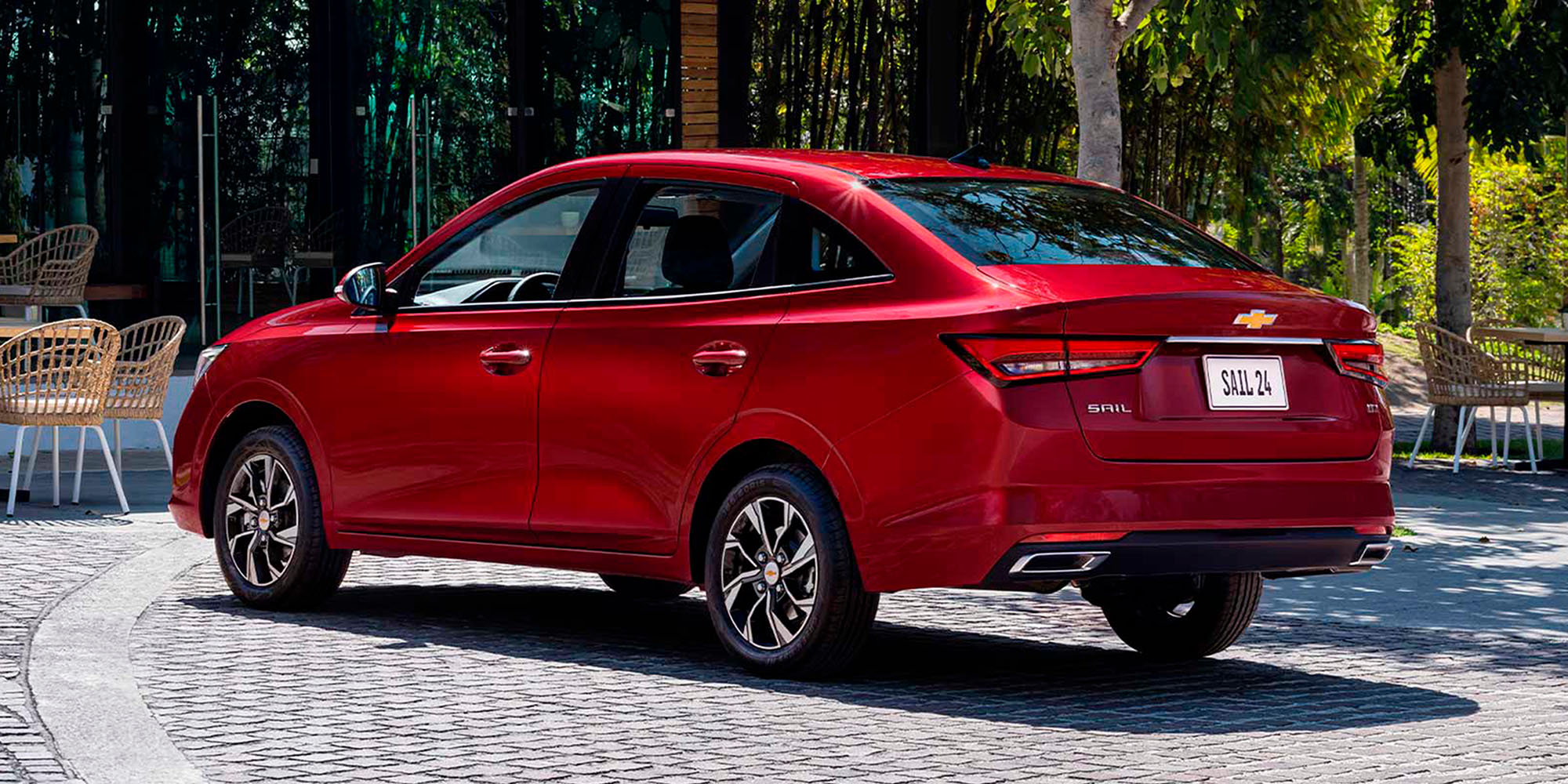chevrolet chile sail sedan parachoque trasero