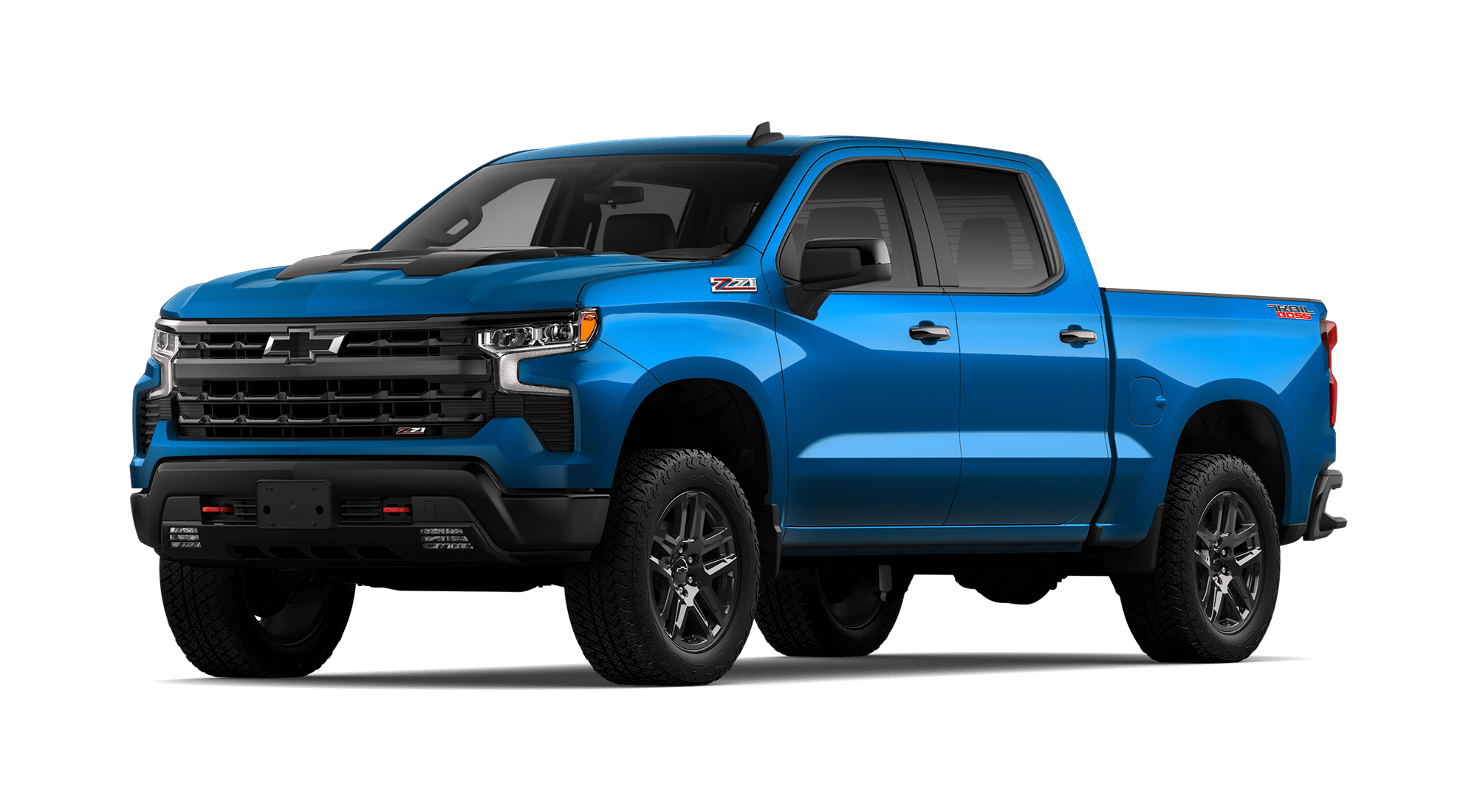 chevrolet chile silverado trail boss azul eléctrico metálico