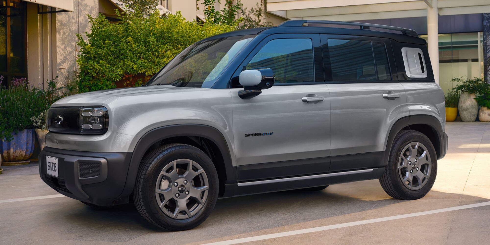 Vista lateral Spark EUV color gris