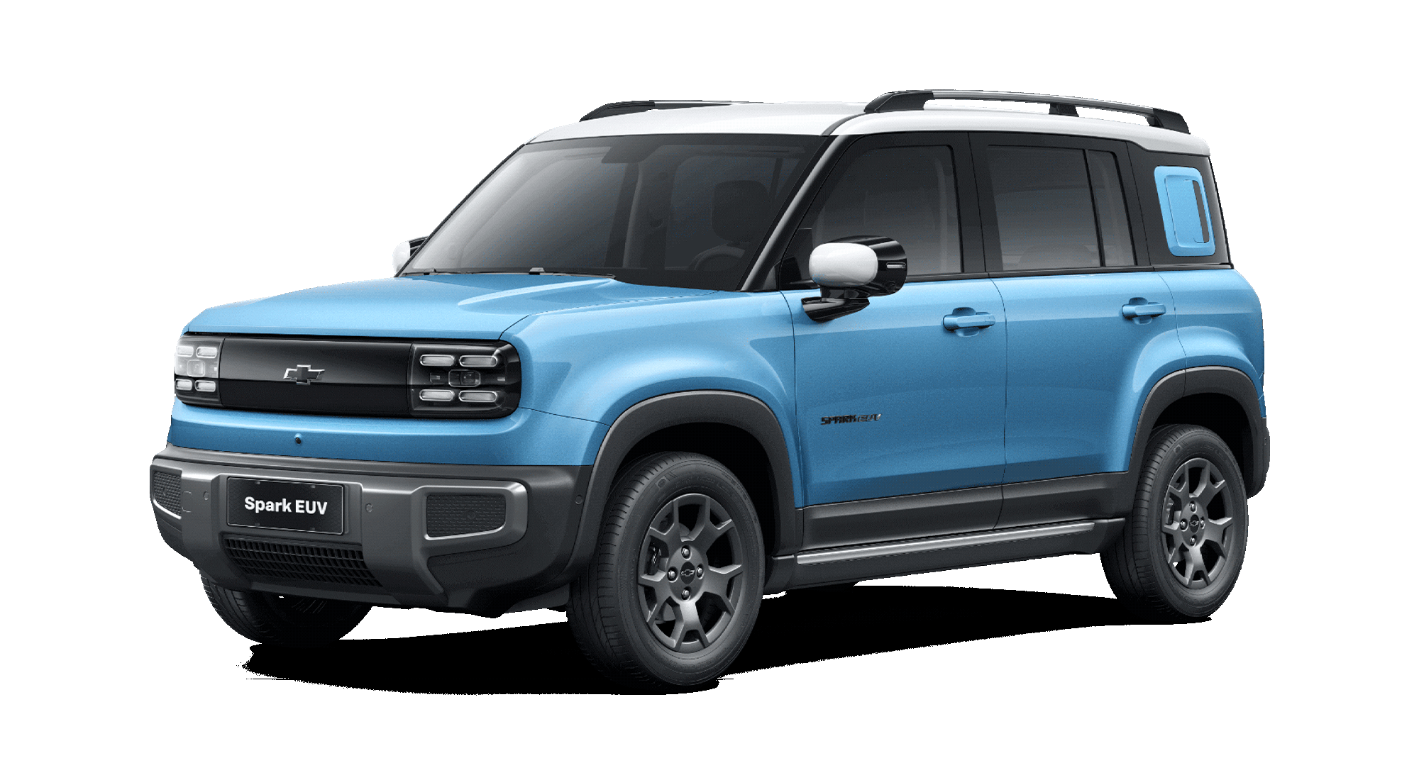 Exterior Spark EUV color azul agua